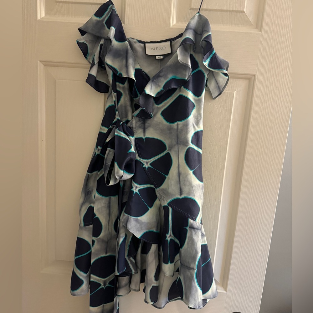 Alexis Wraparound Silk Dress - XS